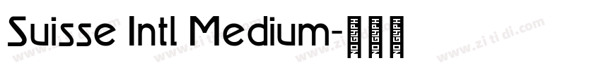 Suisse Intl Medium字体转换